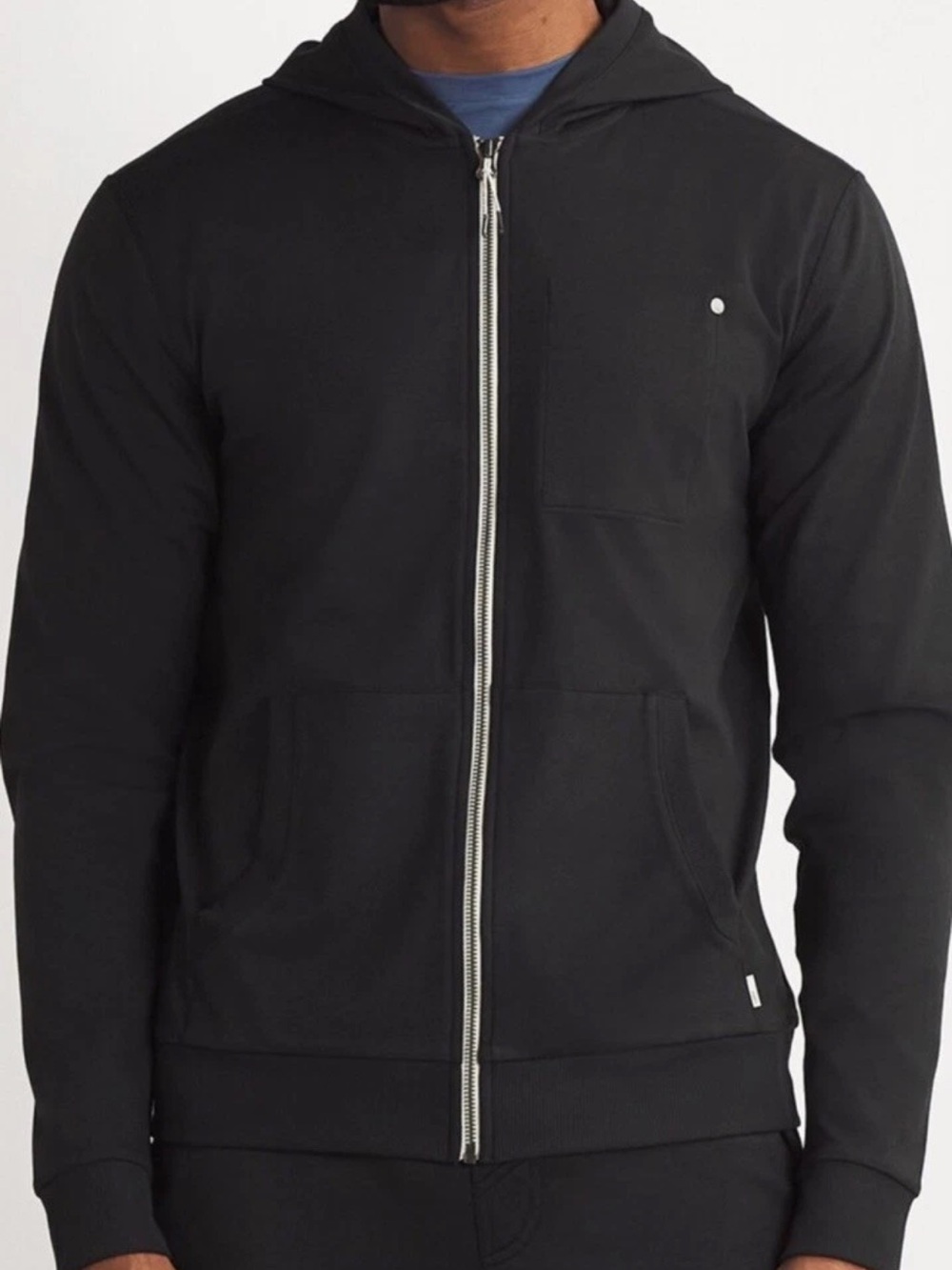 Vuori Black Full-Zip Hooded Sweater Sz XS